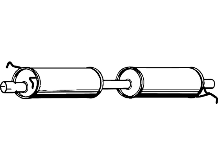 Intermediate muffler