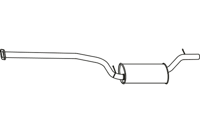 Intermediate muffler