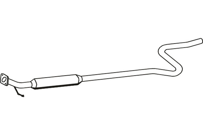 Intermediate muffler