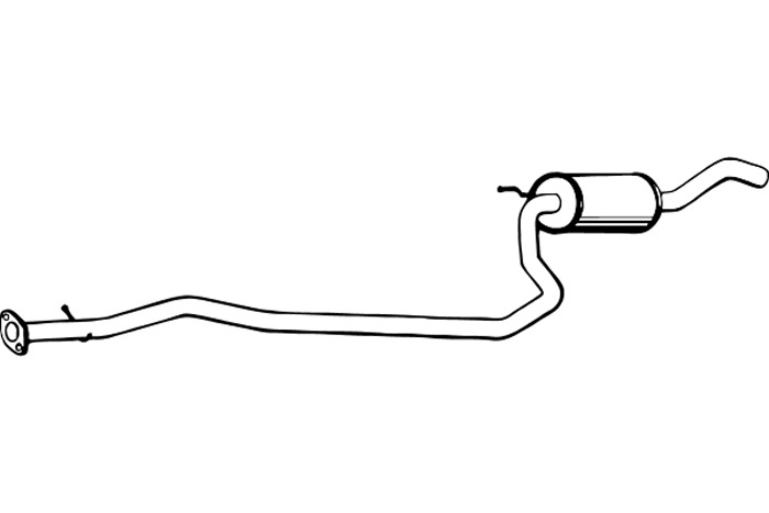 Intermediate muffler