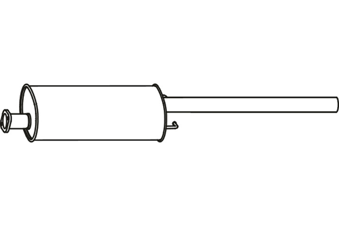Intermediate muffler