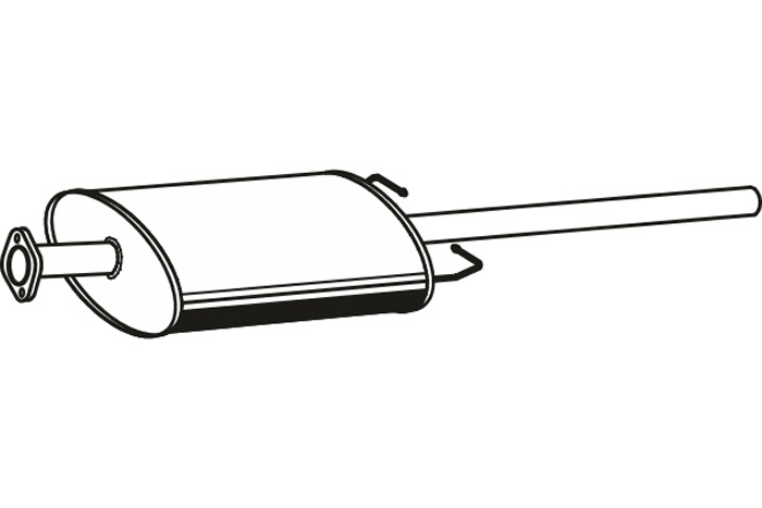 Intermediate muffler