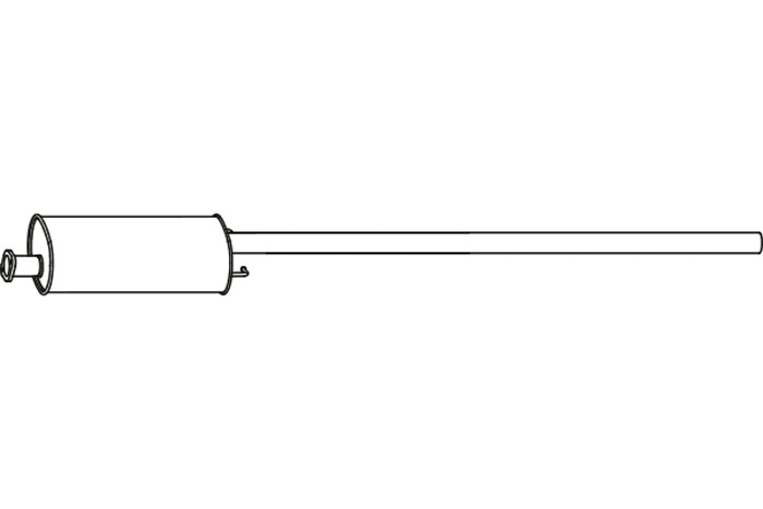 Intermediate muffler