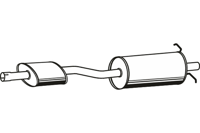 Intermediate muffler