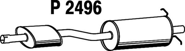 Intermediate muffler