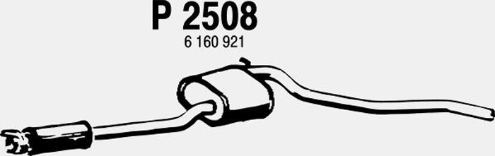 Intermediate muffler