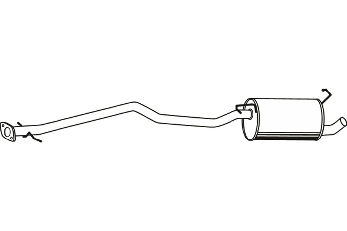 Intermediate muffler