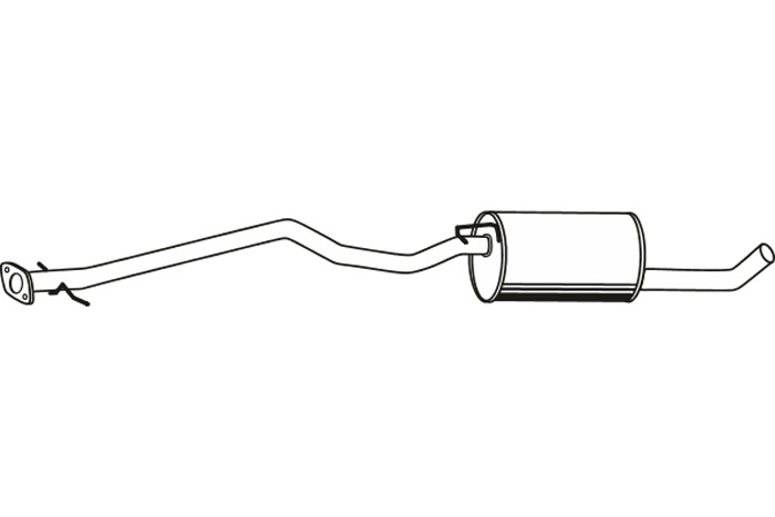 Intermediate muffler