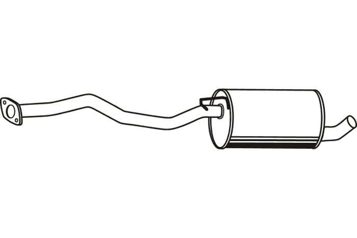 Intermediate muffler