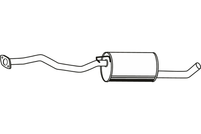 Intermediate muffler