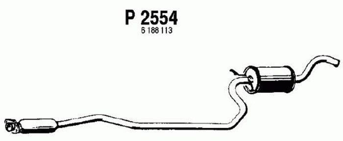 Intermediate muffler