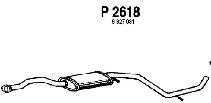Intermediate muffler