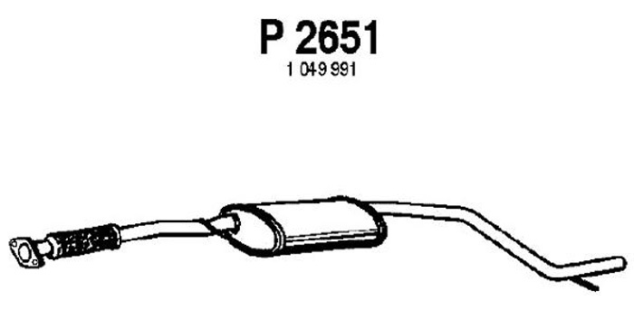 Intermediate muffler