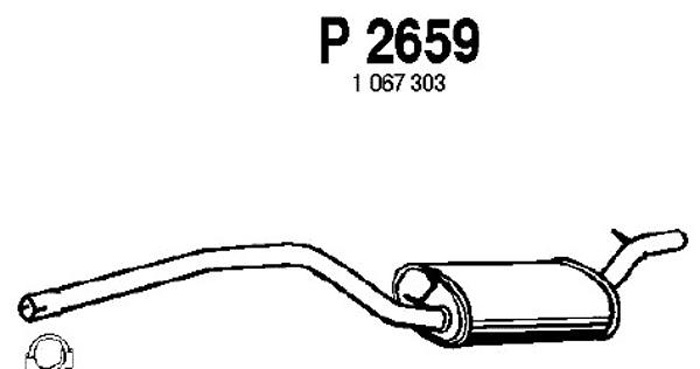 Intermediate muffler