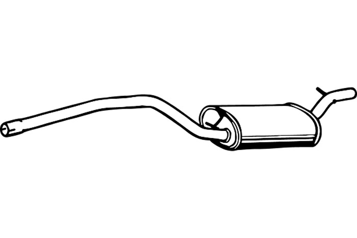 Intermediate muffler