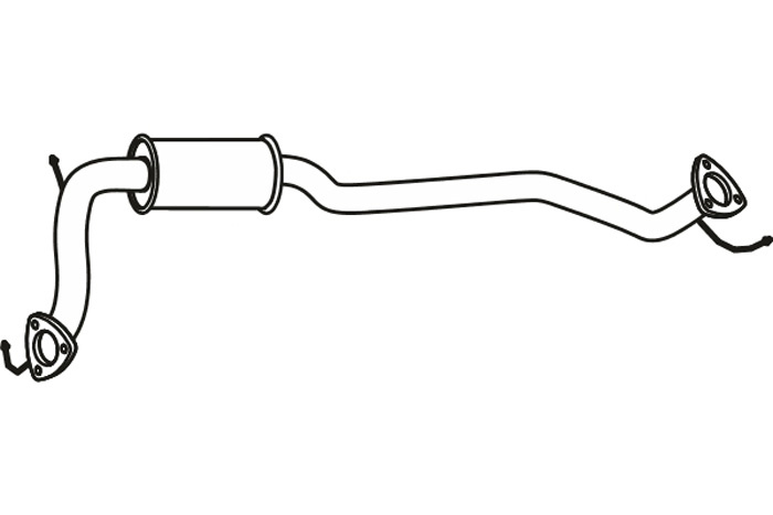 Intermediate muffler