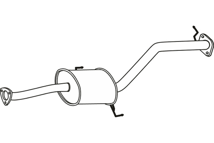Intermediate muffler