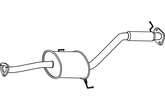 Intermediate muffler
