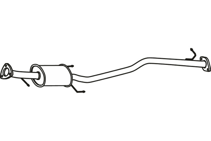 Intermediate muffler