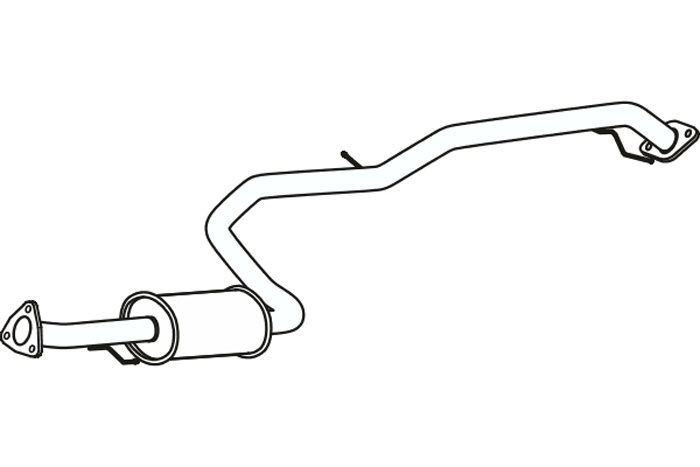 Intermediate muffler