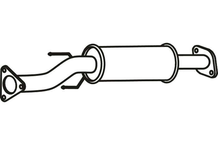 Intermediate muffler