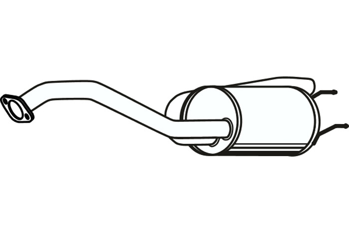 Rear muffler