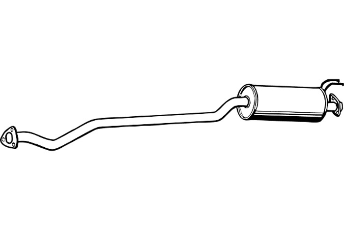 Intermediate muffler