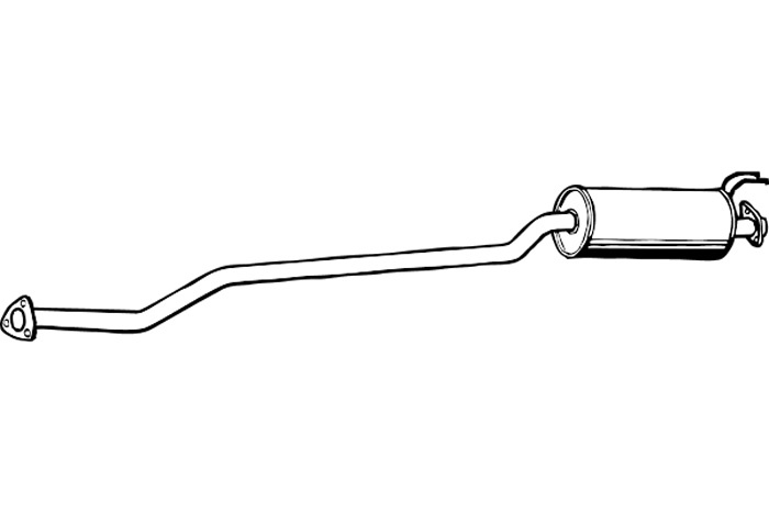 Intermediate muffler