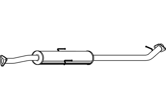 Intermediate muffler