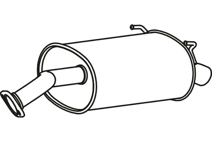 Rear muffler