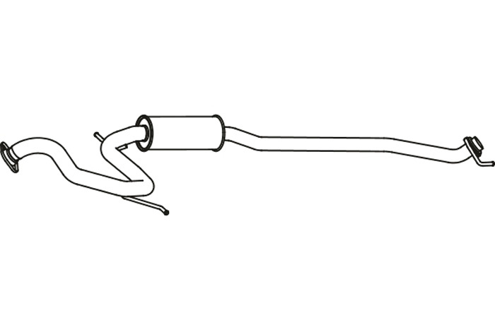 Intermediate muffler