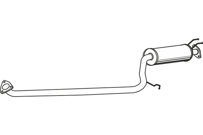 Intermediate muffler