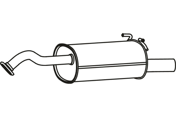 Rear muffler