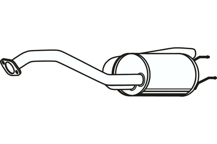 Rear muffler