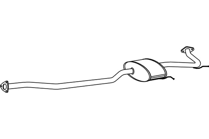 Intermediate muffler