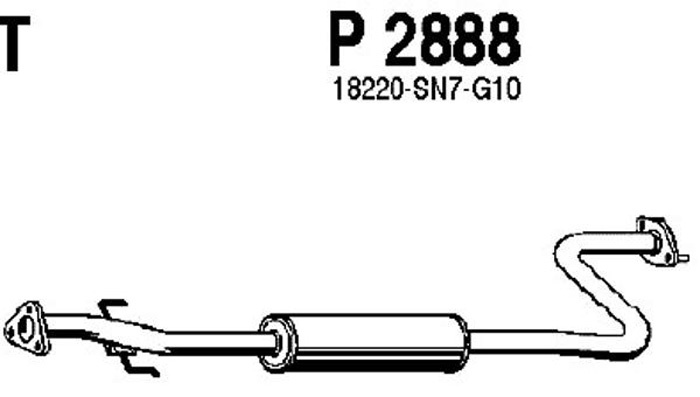 Intermediate muffler
