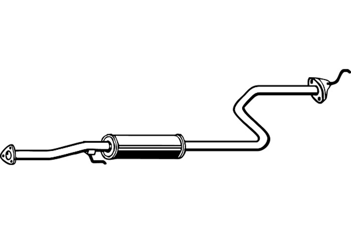 Intermediate muffler