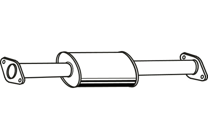 Intermediate muffler
