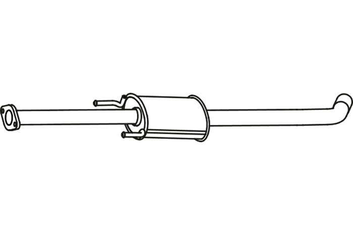 Intermediate muffler