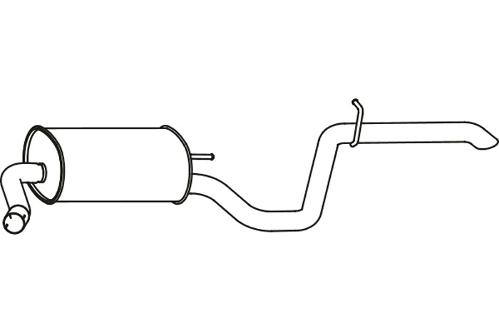 Rear muffler