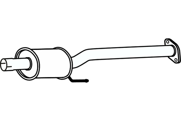 Intermediate muffler