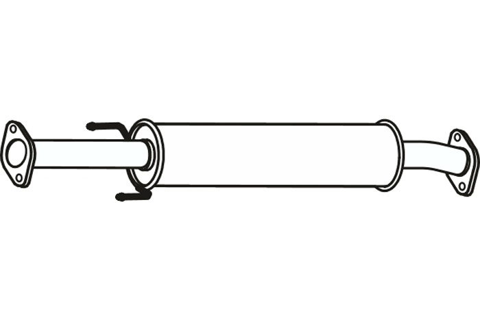 Intermediate muffler