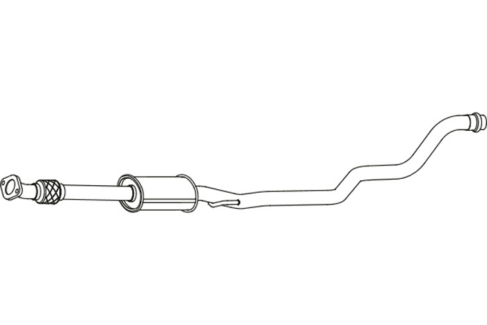 Intermediate muffler