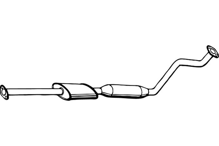 Intermediate muffler