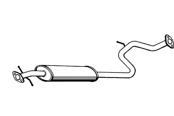 Intermediate muffler