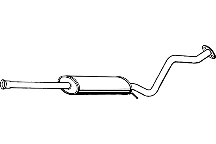 Intermediate muffler