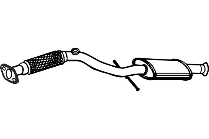 Intermediate muffler