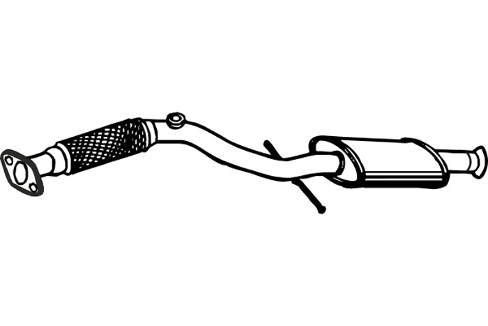 Intermediate muffler