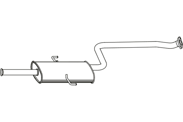 Intermediate muffler
