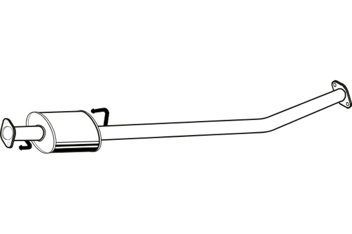 Intermediate muffler